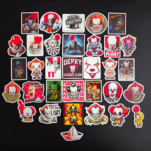 Pennywise inspired stickers - it,