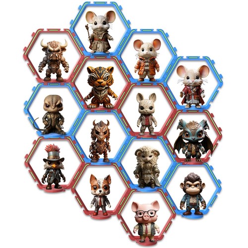 14pcs floating funko pop - floating,
